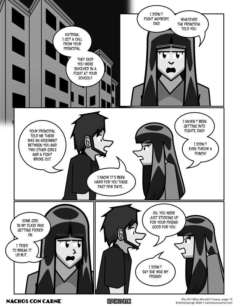 "The Girl Who Wouldn't Leave" page 15