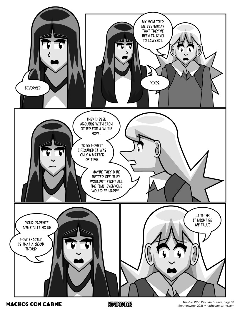 "The Girl Who Wouldn't Leave" page 33