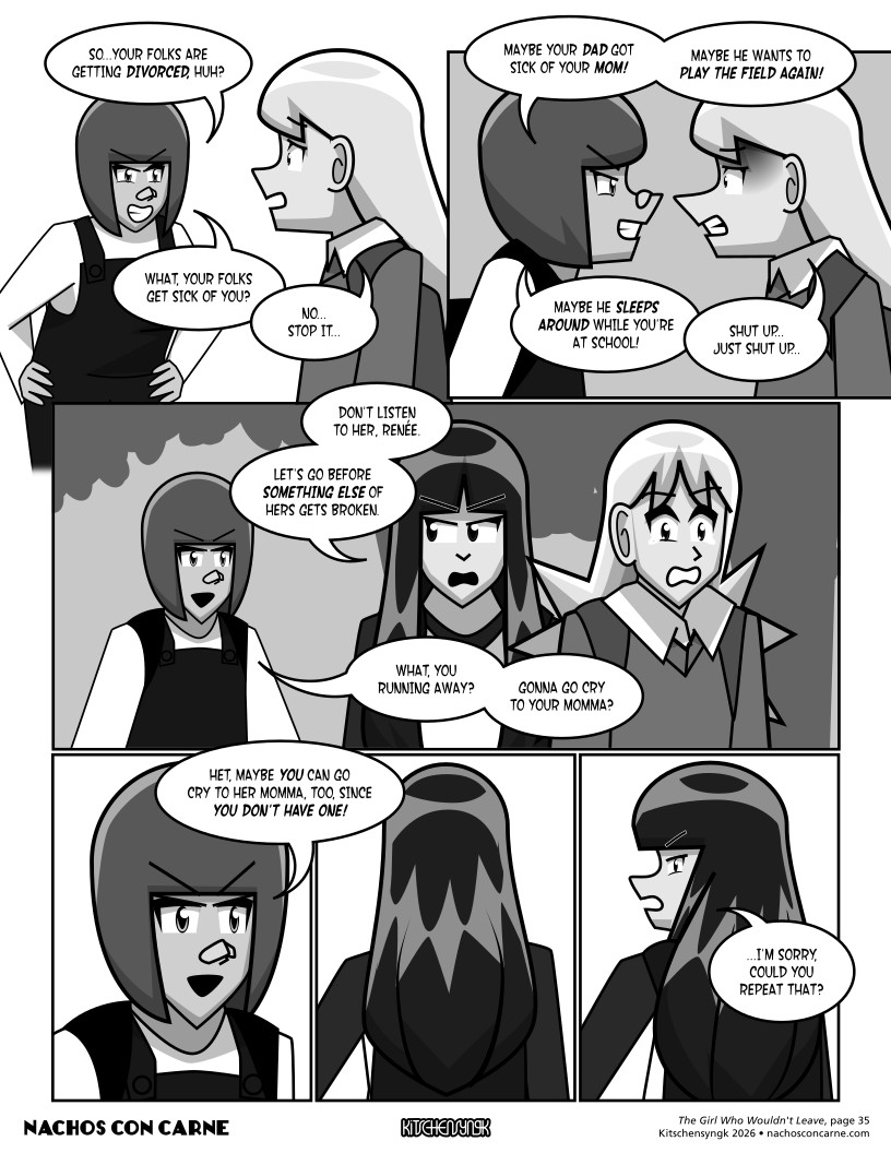 "The Girl Who Wouldn't Leave" page 35