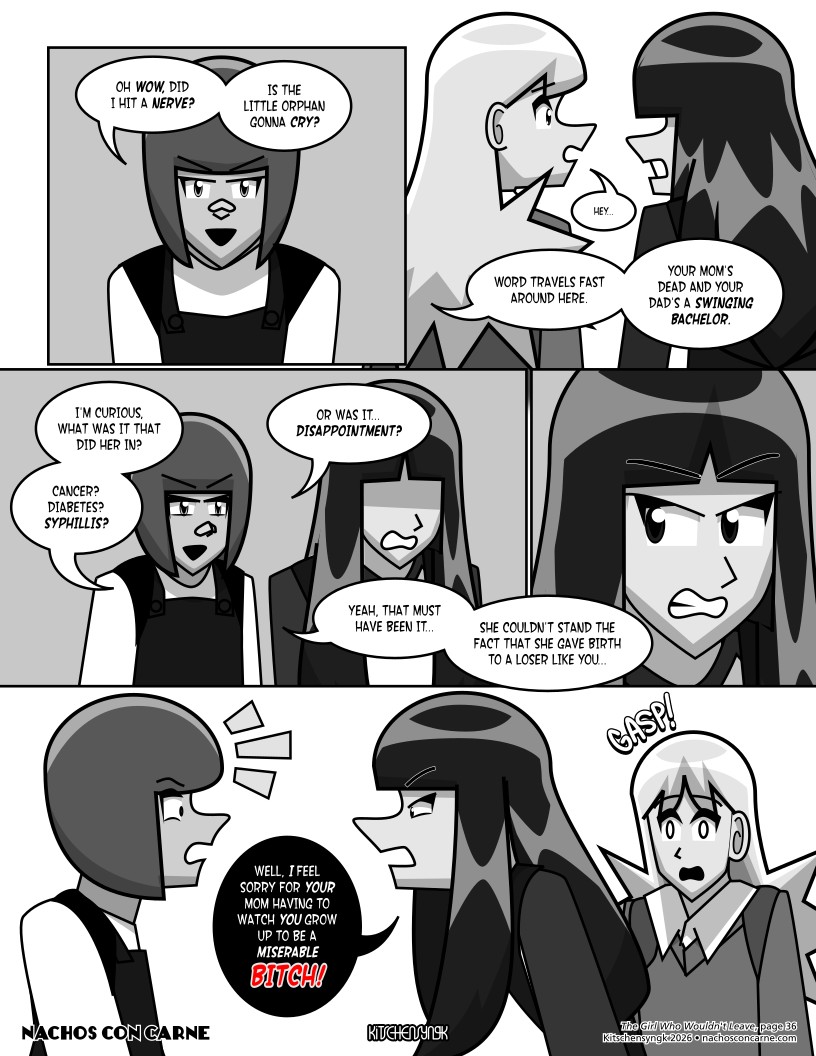 "The Girl Who Wouldn't Leave" page 36