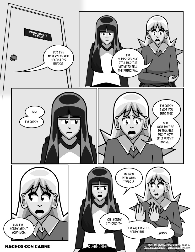 "The Girl Who Wouldn't Leave" page 37