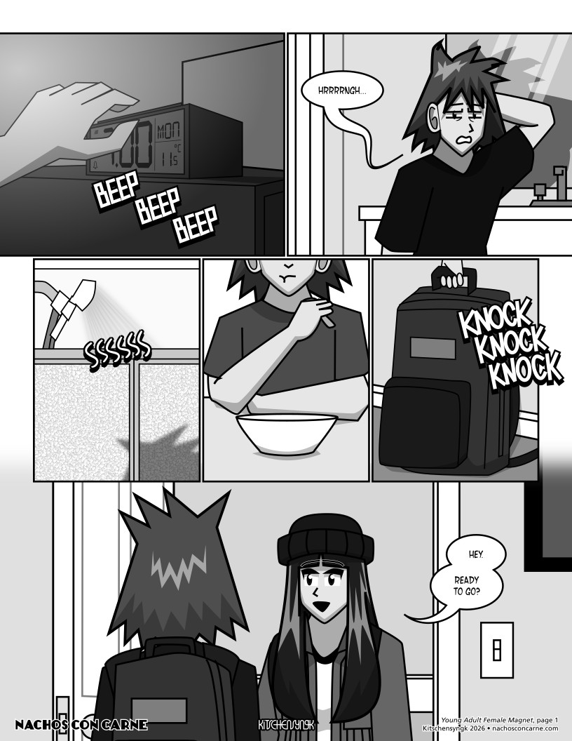 "Young Adult Female Magnet" page 1