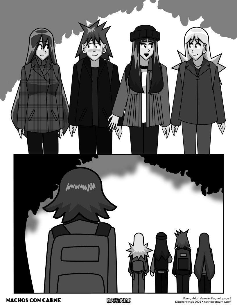 "Young Adult Female Magnet" page 3