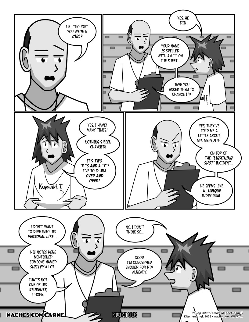 "Young Adult Female Magnet" page 4