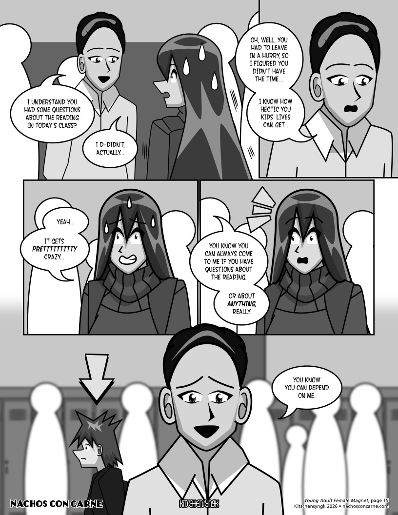"Young Adult Female Magnet" page 15