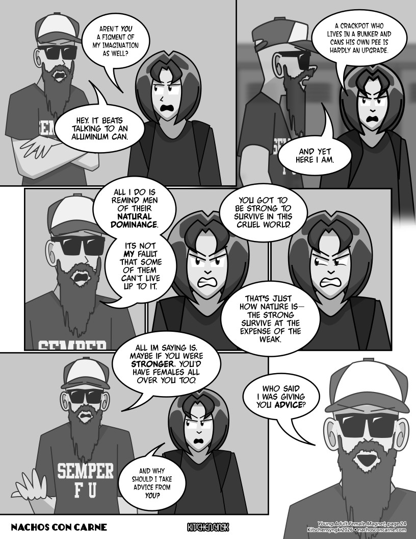 "Young Adult Female Magnet" page 24