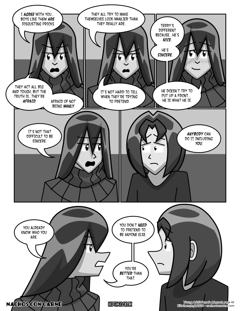 "Young Adult Female Magnet" page 42