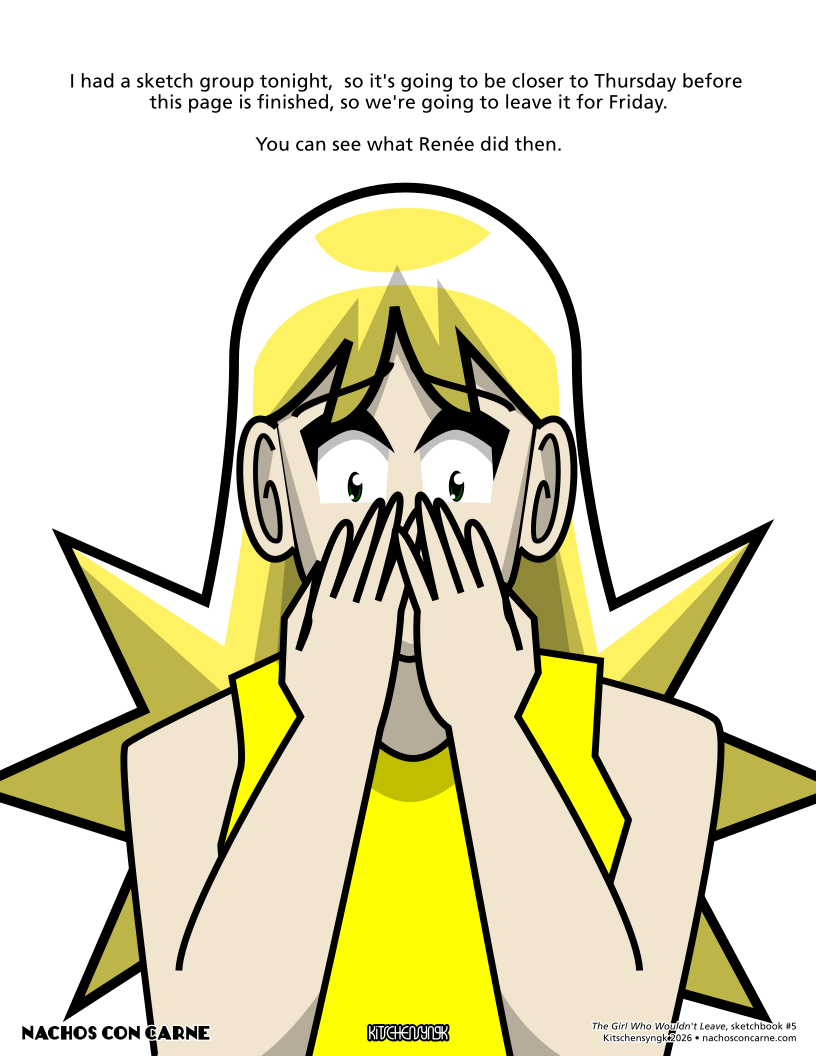 "The Girl Who Wouldn't Leave" sketchbook #5