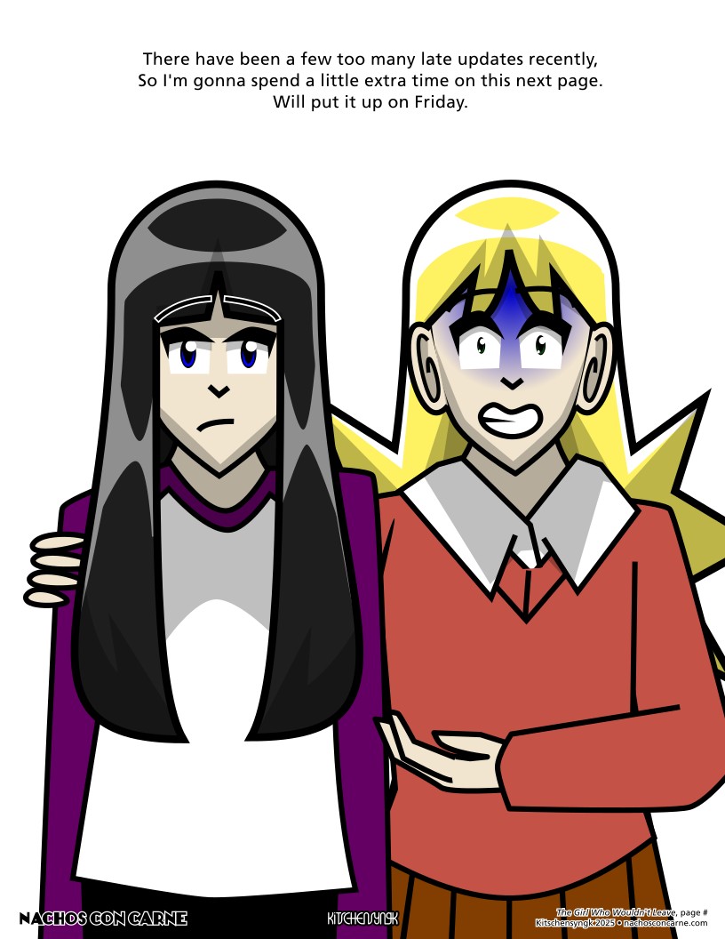 "The Girl Who Wouldn't Leave" sketchbook #6