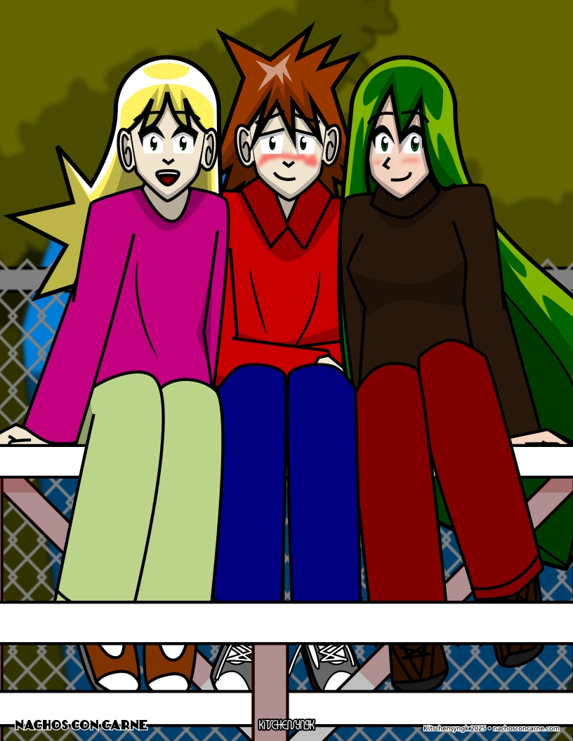I can never resist drawing Terry and the girls